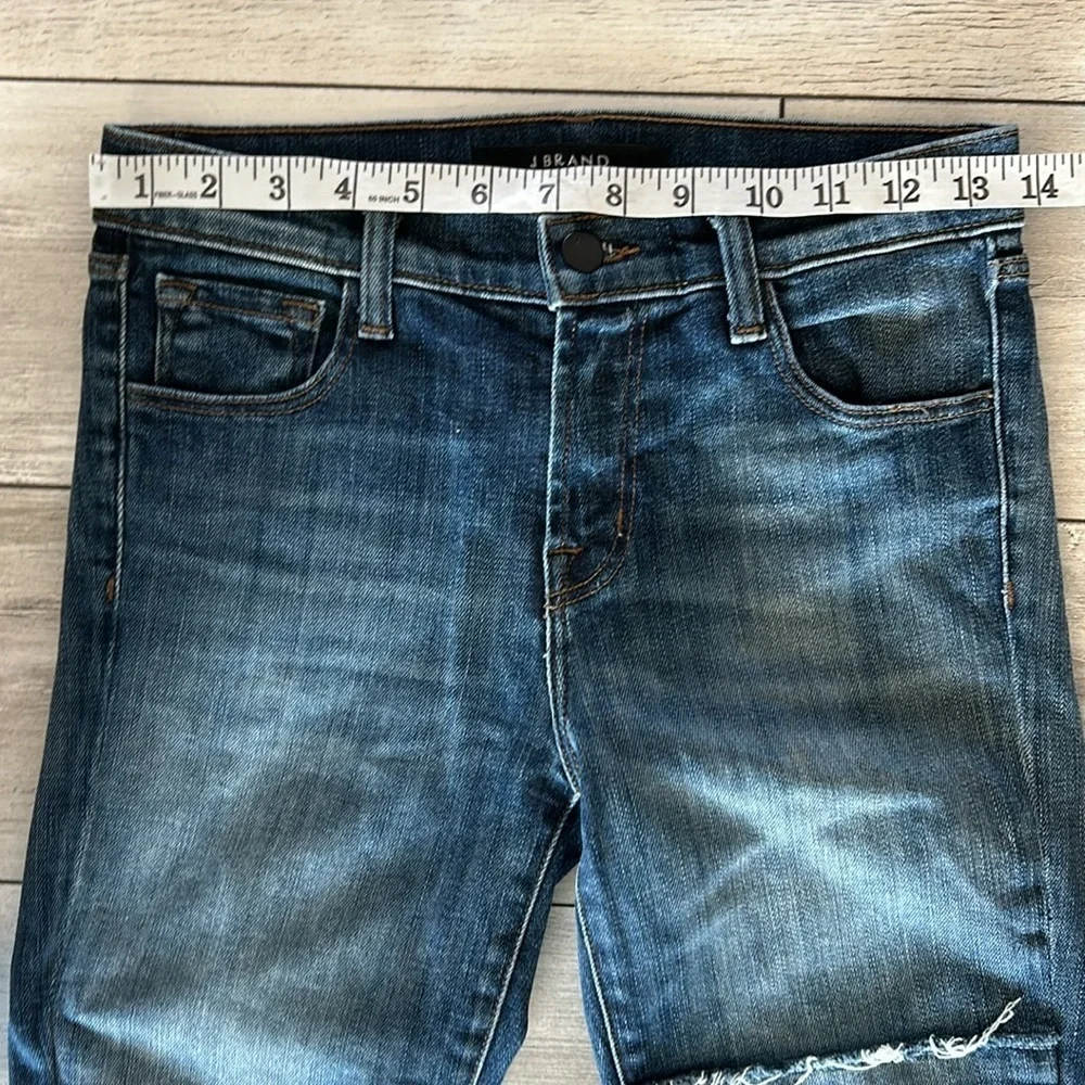 J Brand Jasper Patched mid rise capri jeans size 25
